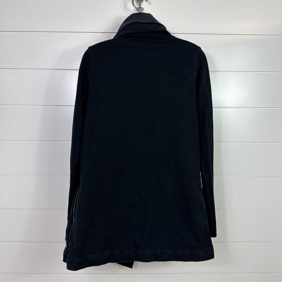 Lululemon Savasana Wrap Jacket Long Sleeved Snap Button Closure Black sz 8 - Picture 6 of 9